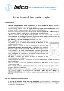Consigli per l`uso del corsetto