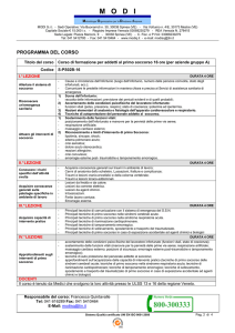 Corso di formazione per addetti al primo soccorso 16 ore (per