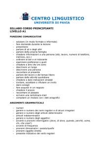 Italian version - Università di Pavia | Centro Linguistico d`Ateneo