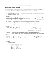 frazioni algebriche 2
