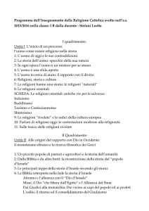 Programma dell`Insegnamento della Religione Cattolica svolto nell`a