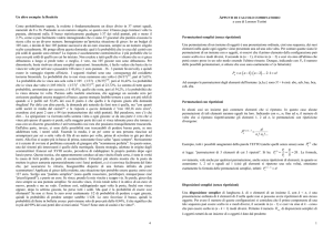 appunti di calcolo combinatorio