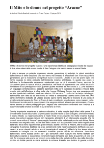 Il Mito e le donne nel progetto “Aracne”