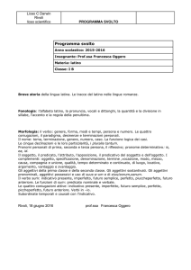 programma svolto latino IB
