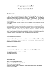Antropologia culturale - Anagrafica della Ricerca, Prodotti della
