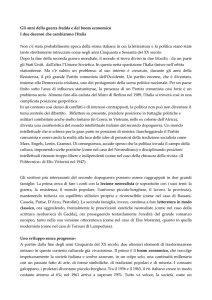 Gli anni della guerra fredda e del boom economico I due decenni