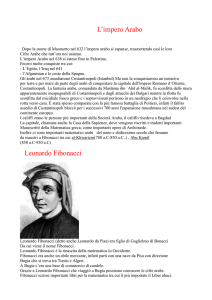 L`impero Arabo Leonardo Fibonacci