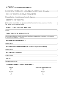 AZIENDA (denominazione e indirizzo): MIGECA SPA –VIA ROMA