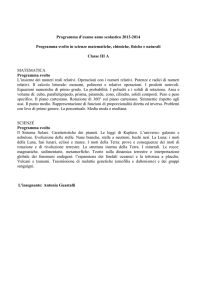 Programma d`esame anno scolastico 2013