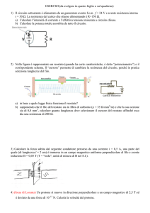 ESERCIZI (da svolgere in questo foglio o sul quaderno) 1) Il circuito