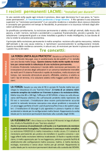Tre concetti: I recinti permanenti LACME: “Installati per durare!”
