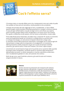 Cos`è l`effetto serra?