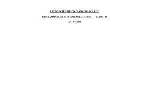 LICEO SCIENTIFICO “BANZI BAZOLI G.”