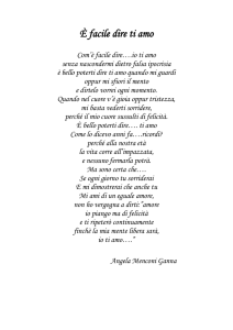 È facile dire ti amo