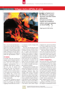 APPROFONDIMENTO – Sviluppo storico dell`idea di calore