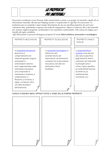 le proprieta` dei materiali