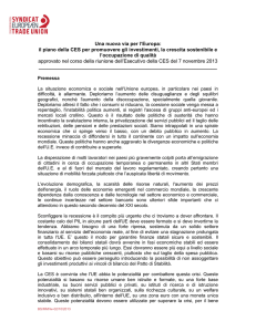 Piano investimenti CES