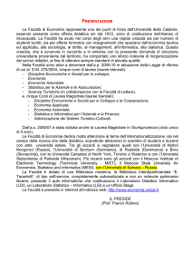 Presentazione - Dipartimento di Scienze Aziendali e Giuridiche