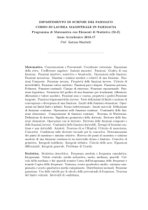 Programma AA 2016-17 - Dipartimento di Matematica e Informatica