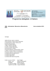 Programma dettagliato di Italiano