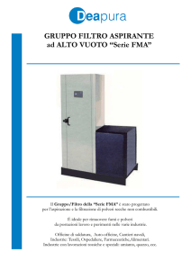 GRUPPO FILTRO ASPIRANTE ad ALTO VUOTO “Serie FMA”