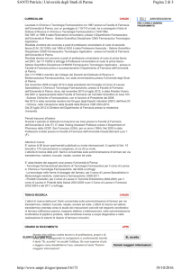Pagina 2 di 3 SANTI Patrizia | Università degli Studi di Parma 19/10