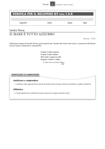 verifica Per iL recUPerO B/f POesia 1.5.r IL MARE è