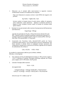 1. Bilanciare con il metodo delle semi‐reazioni la seguente reazione