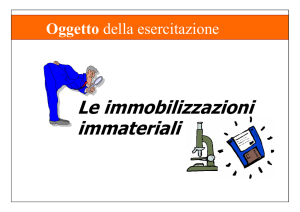 Le immobilizzazioni immateriali