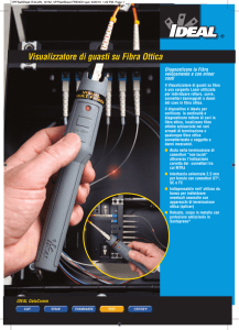 Visualizzatore di guasti su Fibra Ottica