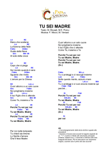 TU SEI MADRE.Accordi semplificati