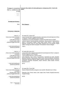 Cv Europeo Italiano