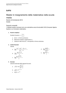 Esame Analisi 2014