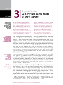 Ruggero Bacone, Le Scritture come fonte di ogni sapere