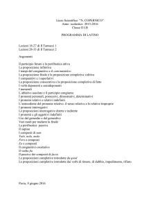 Latino - “copernico” – pavia