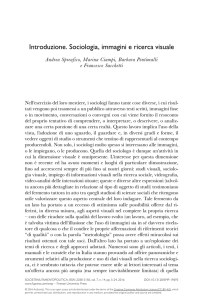Introduzione. Sociologia, immagini e ricerca visuale