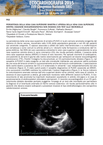 p83 persistenza della vena cava superiore sinistra e atresia della