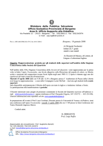 quartetto rappresentazione per le superiori circolare