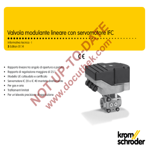 Valvola modulante lineare con servomotore IFC