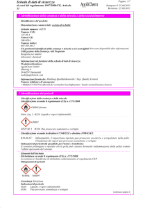 Scheda di dati di sicurezza