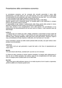 Lettera di presentazione della commissione economica