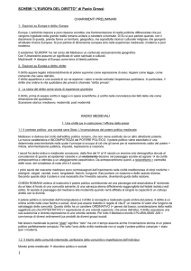 SCHEMI “L`EUROPA DEL DIRITTO” di Paolo Grossi