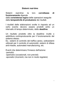 Sistemi real-time Sistemi real-time