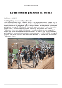 La processione più lunga del mondo