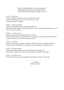 istituto comprensivo “via casalbianco” programma di lingua francese