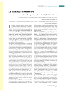 Lo stalking e l`infermiere