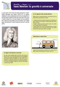 Isaac Newton: la gravità è universale