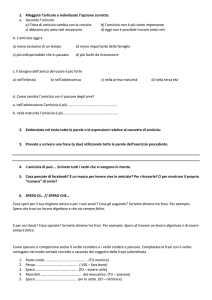 1. Rileggete l`articolo e individuate l`opzione corretta: a