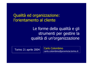 Qualità ed organizzazione