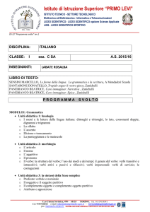 Italiano - IIS Primo Levi